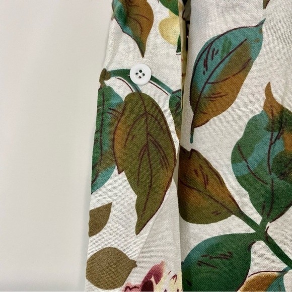 Cellabie Women’s Floral Print Roll-Tab Sleeve Shift Dress Beige Rose NWT - Picture 6 of 9